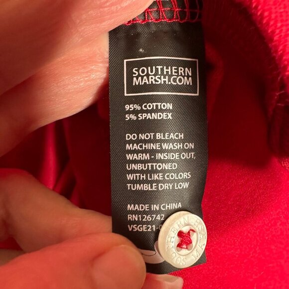 NWT Southern Marsh The Stonewall Polo‎ Red Sz 2X - Picture 7 of 9
